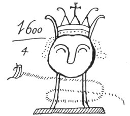FIG. 34--The lord of the katun. (Chumayel MS.)